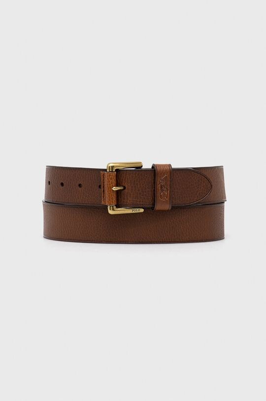 

Кожаный ремень Polo Ralph Lauren, коричневый