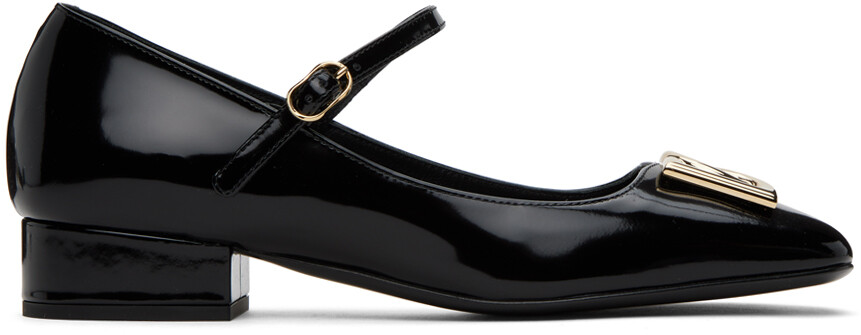 

Черные туфли на каблуке с логотипом Dolce & Gabbana