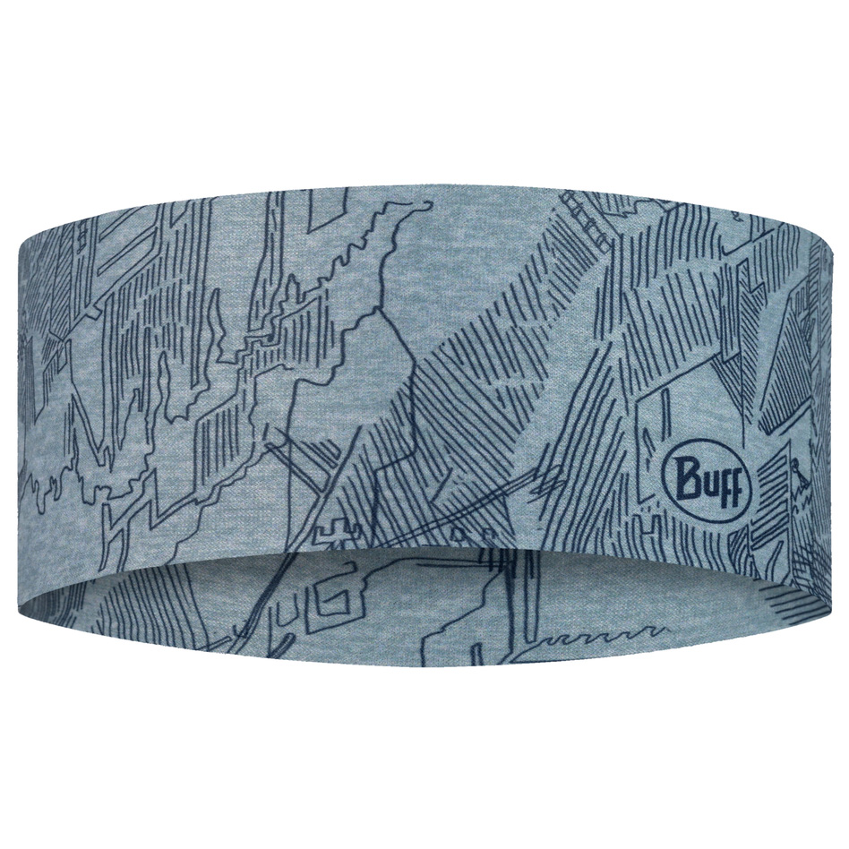 Повязка на голову Buff Coolnet UV Wide Headband, цвет Mist широкая спортивная повязка на голову buff headband wide coolnet frane grey