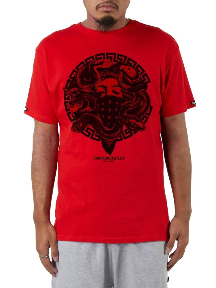 

Футболка Mighty Medusa с рисунком Crooks & Castles, красный