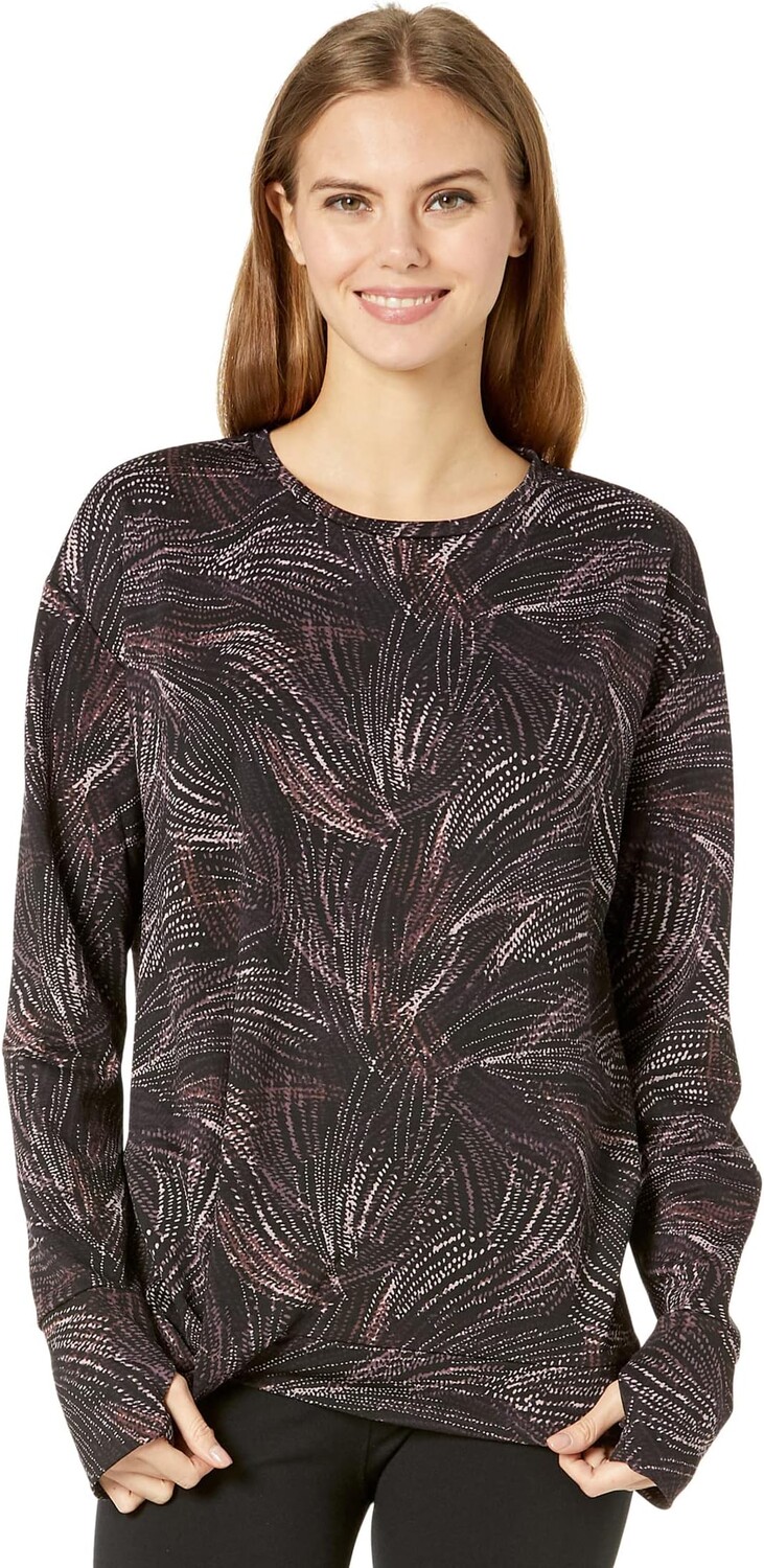

Пуловер H Halston Long Sleeve Draped Front Pullover, цвет Plume Nightshade