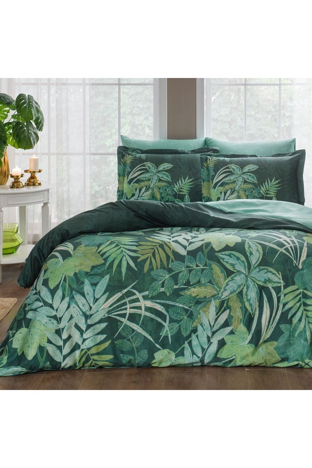 

Комплект пододеяльников Linens Sc Melinda двойной, зеленый