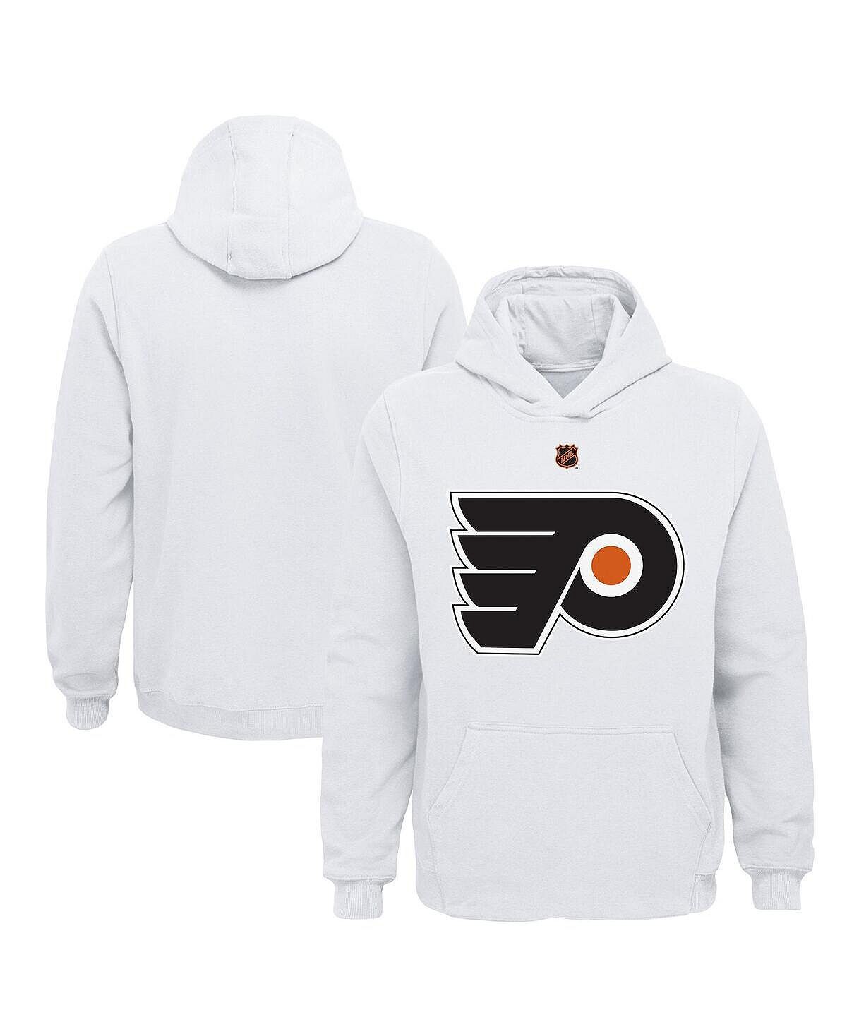 

Белый флисовый пуловер с капюшоном с основным логотипом Big Boys Philadelphia Flyers Special Edition 2.0 Outerstuff