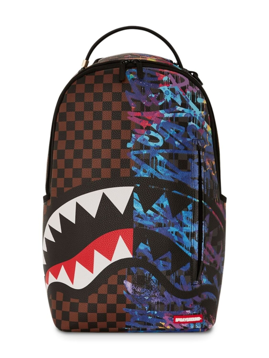 

Рюкзак с полупринтом Sprayground kid, коричневый