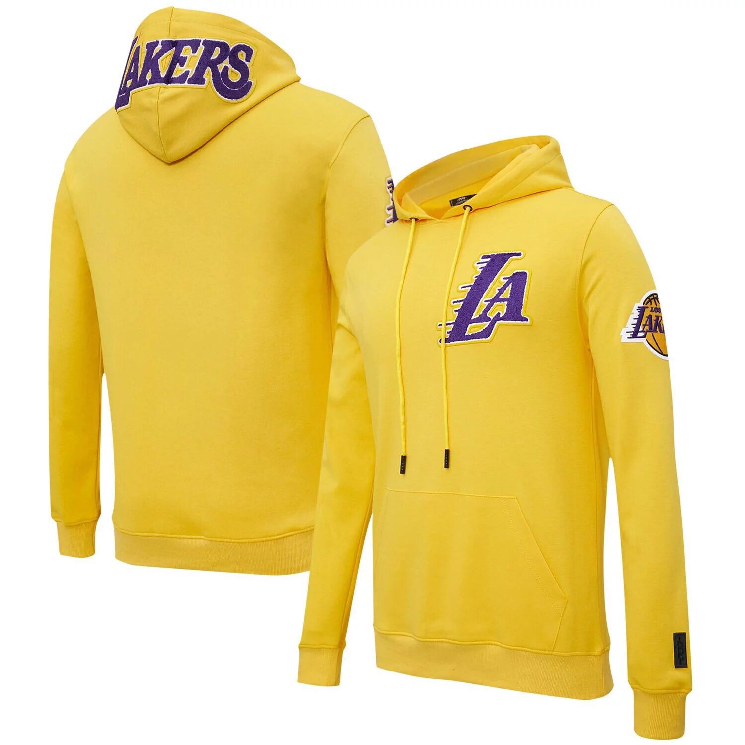 

Мужская толстовка с капюшоном из синели Team Pro Standard Gold Los Angeles Lakers