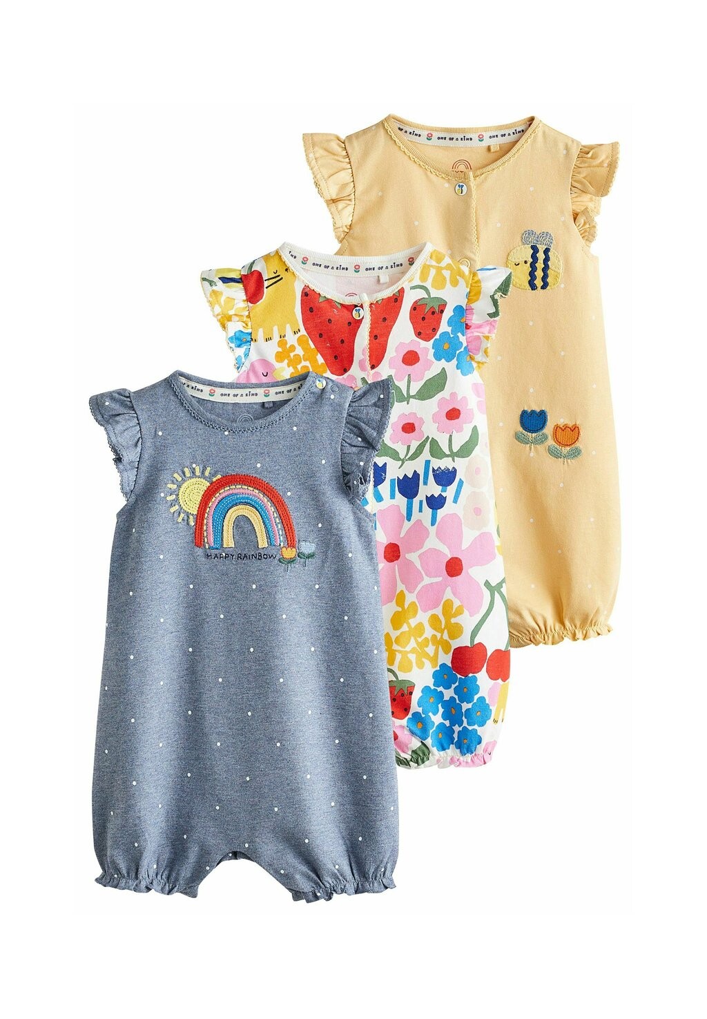 

Комбинезон 3 PACK REGULAR FIT Next, цвет blue yellow character
