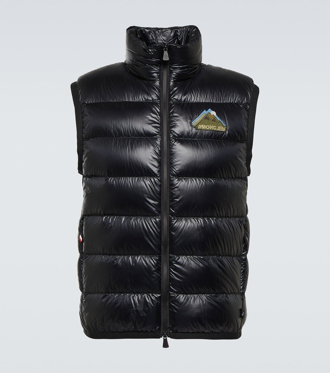 

Жилет из джерси и рипстопа Moncler Grenoble, черный