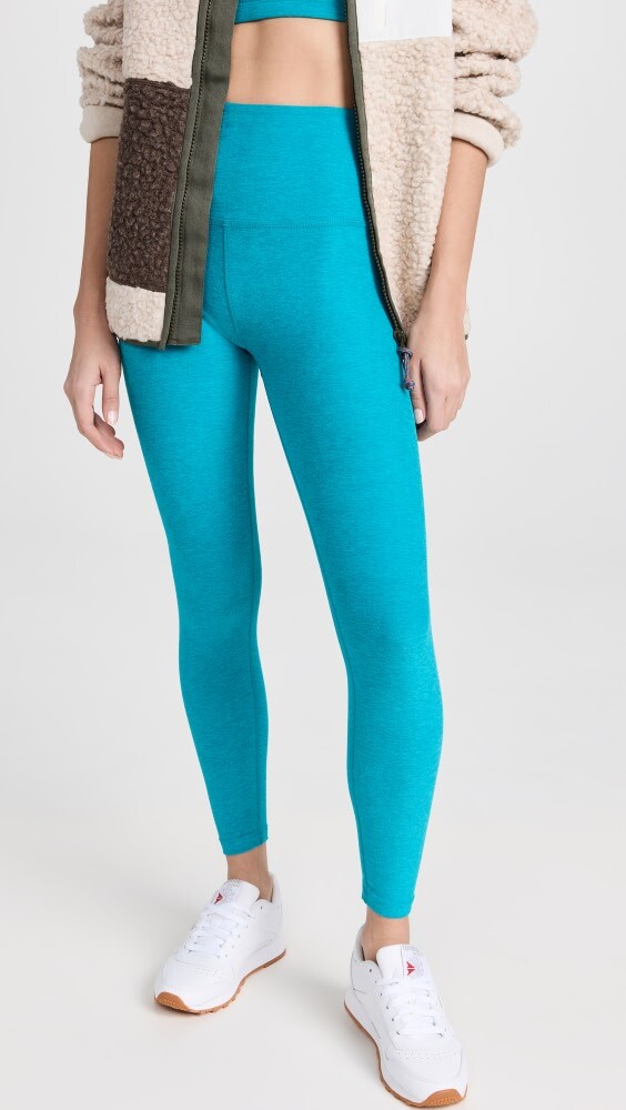 

Леггинсы Beyond Yoga Spacedye Caught In The Midi High Waisted Leggings, синий