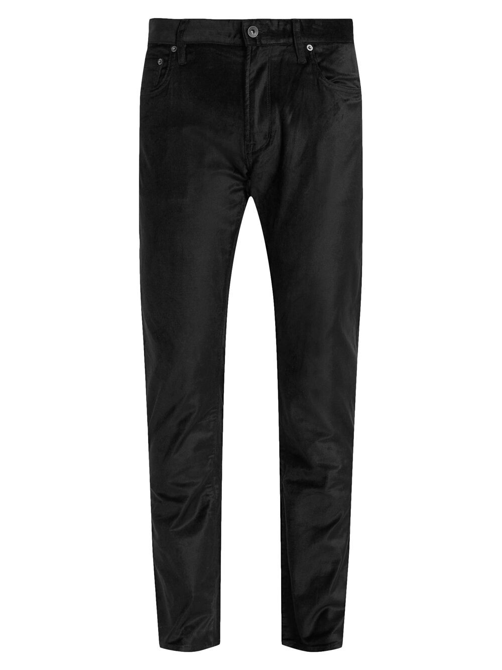

Бархатные узкие эластичные джинсы John Varvatos, черный