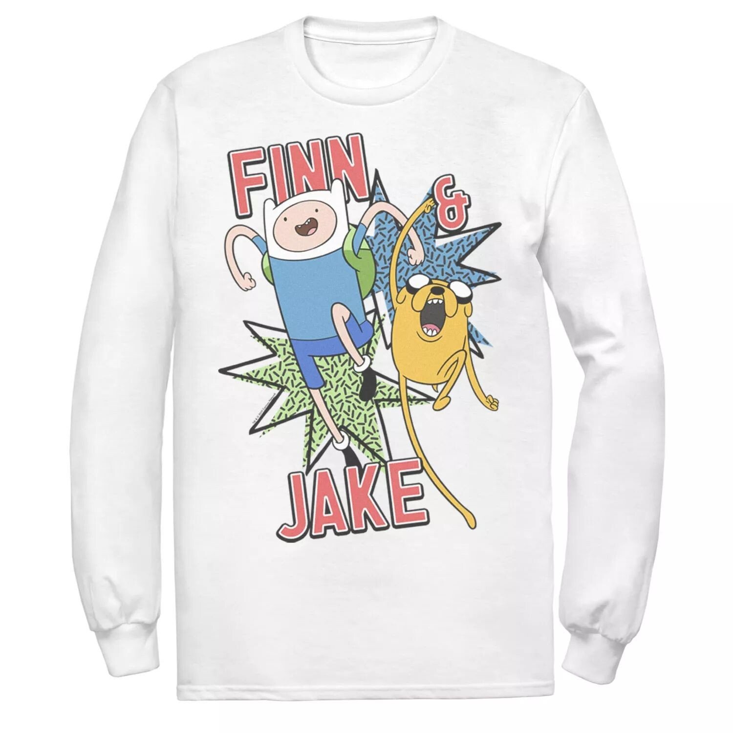 Мужская футболка Cartoon Network Adventure Time Finn & Jake Kapows ...
