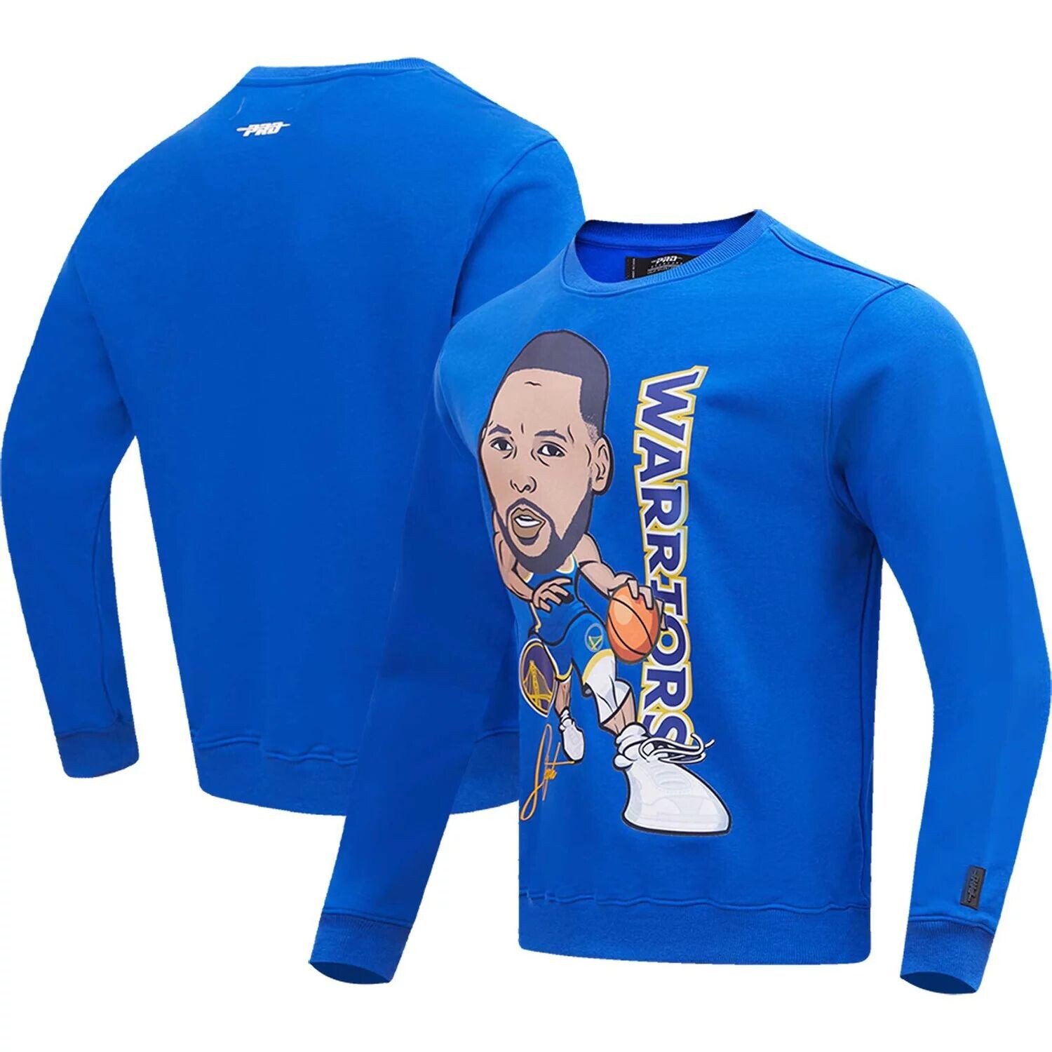 

Мужской пуловер свитшот Stephen Curry Royal Golden State Warriors Avatar