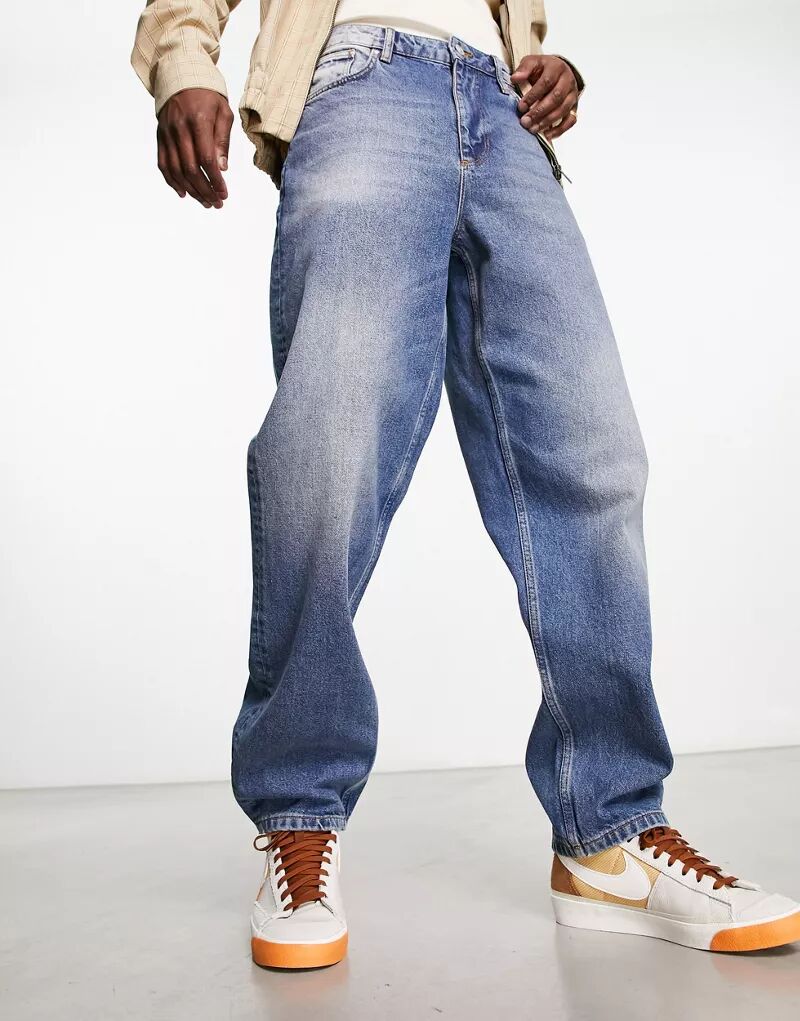 цена Широкие джинсы ASOS в винтажном стиле