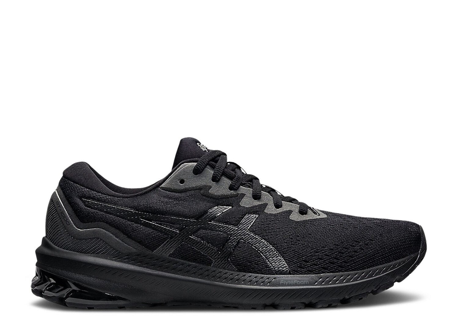 

Кроссовки ASICS Gt 1000 11 4E Wide 'Triple Black', черный, Черный;серый