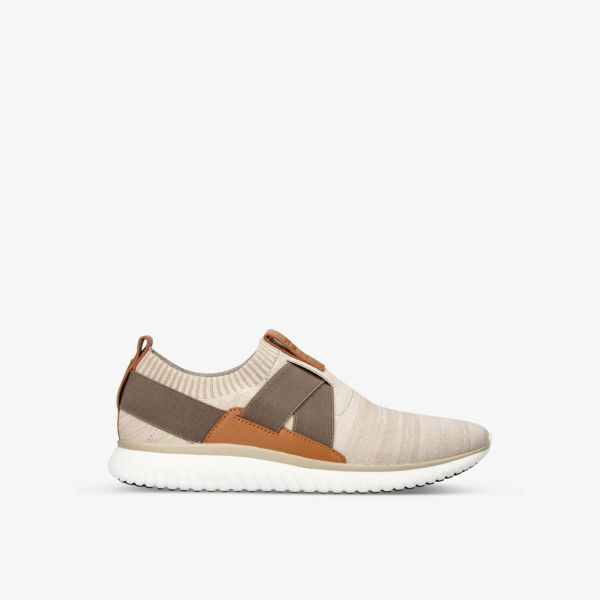 

Кроссовки эластичной вязки с эластичными деталями Cole Haan, бежевый