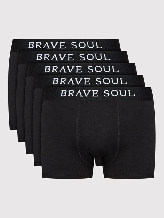 

Комплект из 5 боксеров Brave Soul, черный