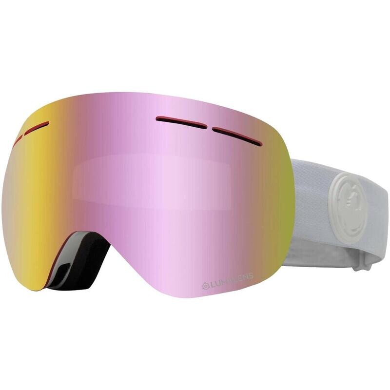 

Лыжные очки X1S Snow Pink с ионизацией + Dark Smoke DRAGON, цвет weiss