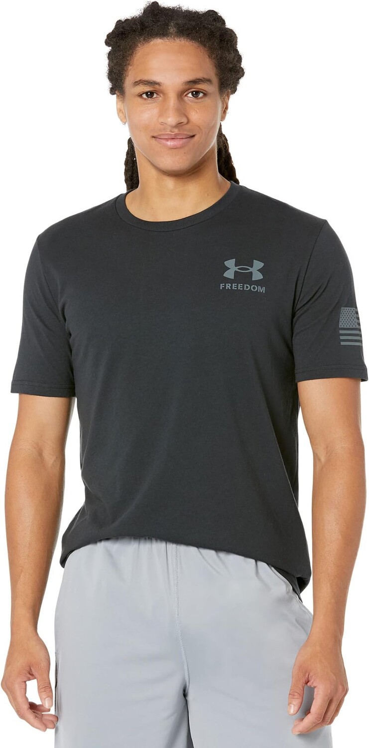 

Новая футболка со знаменем свободы Under Armour, цвет Black/Pitch Gray