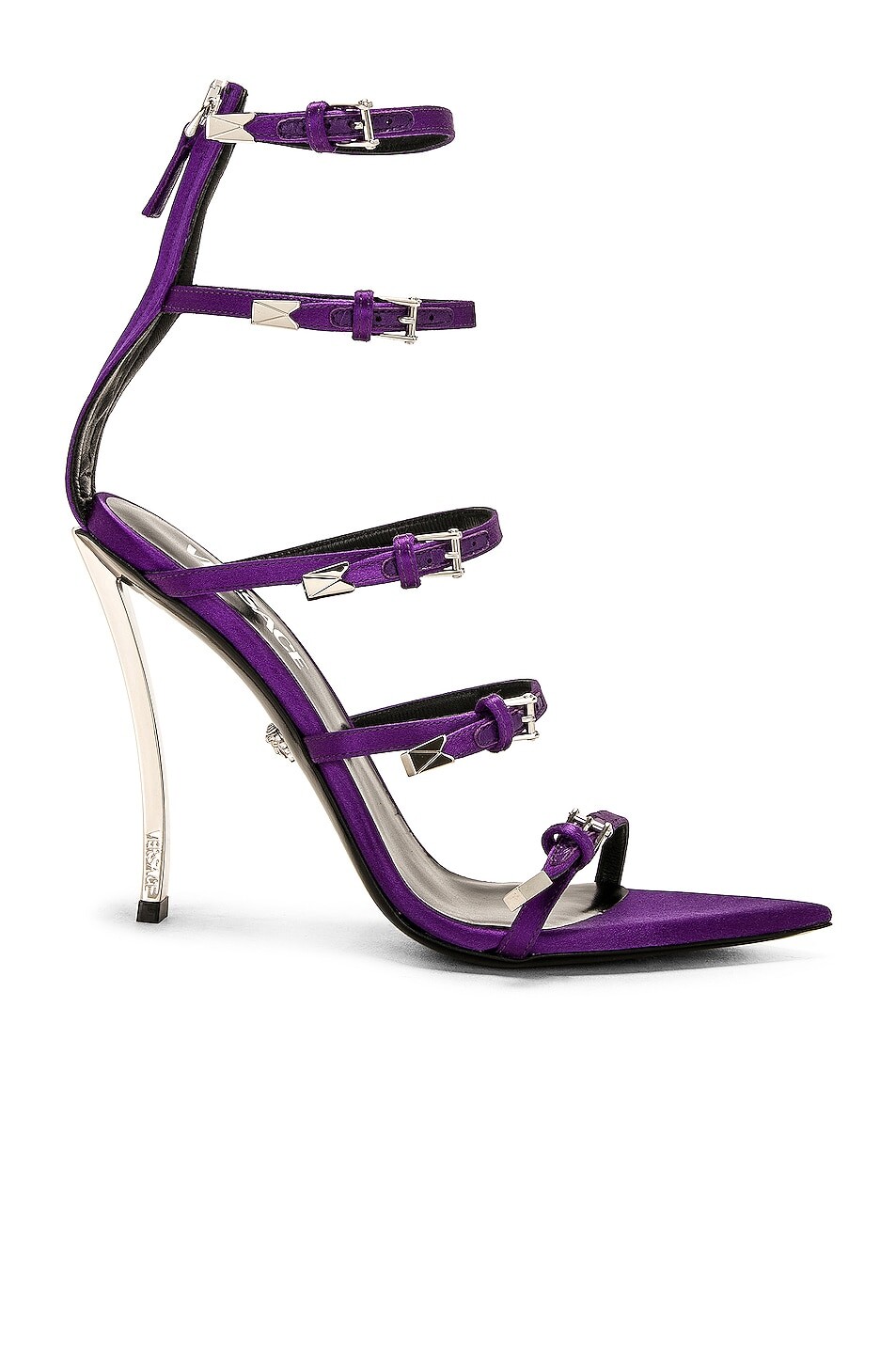

Туфли Versace Pin Point, цвет Dark Orchid & Palladium