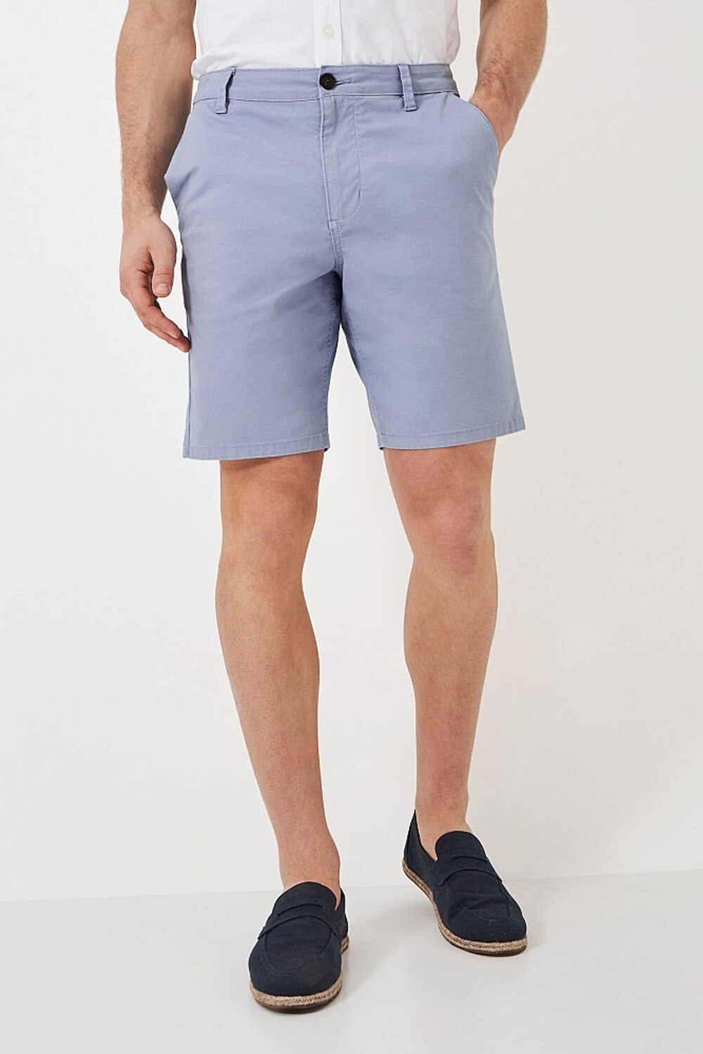 

Классические хлопковые шорты-чиносы Crew Clothing из эластичного хлопка Crew Clothing Company, синий
