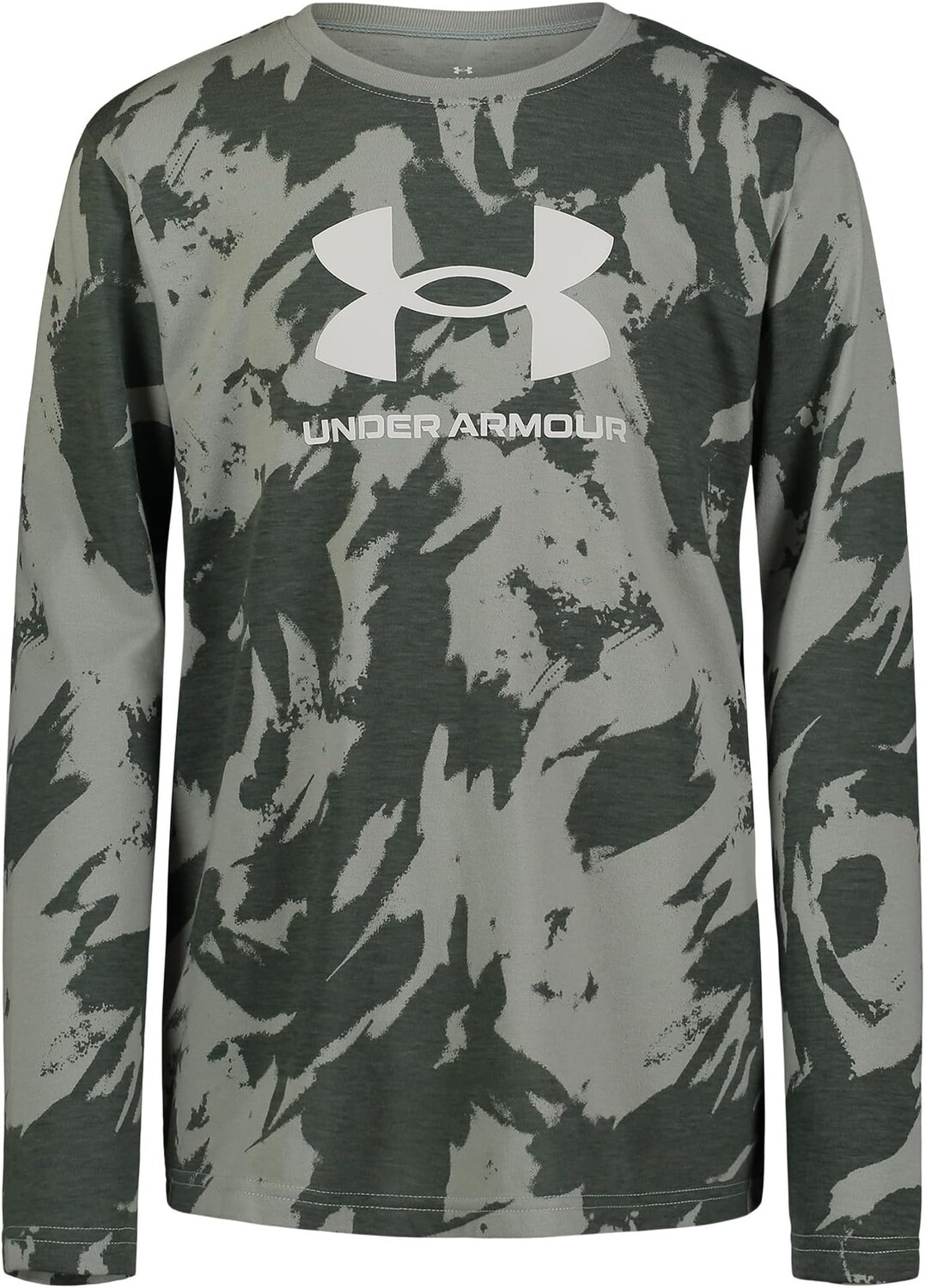 

Футболка Under Armour Kids Plume Wave Long Sleeve Tee, цвет Grove Green