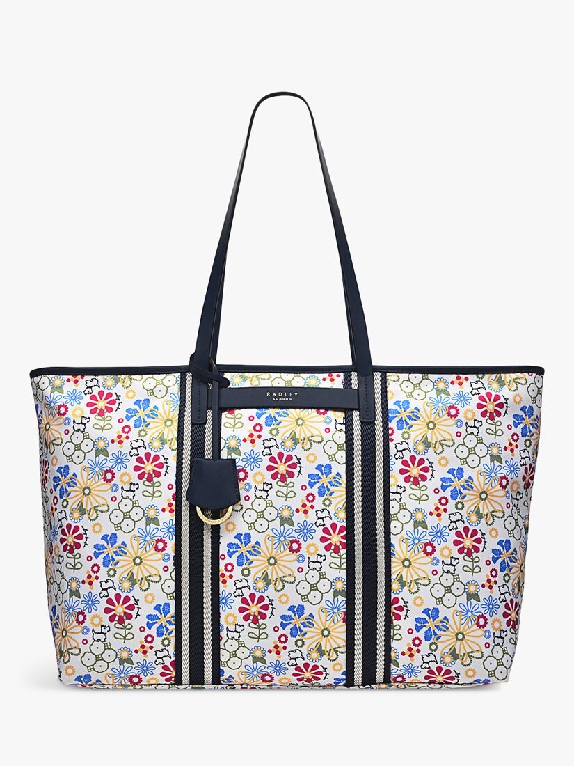 

Сумка на плечо Radley Finsbury Broderie из переработанного сырья с застежкой-молнией, цвет мел/мульти