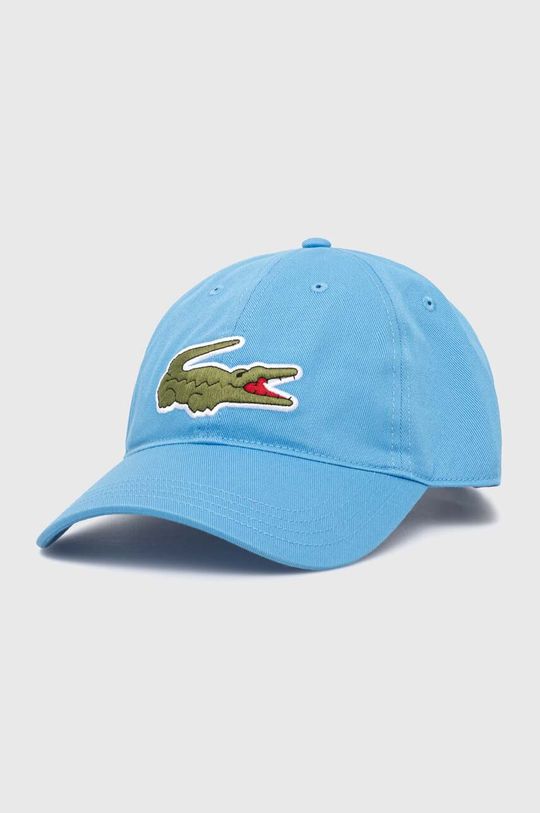 

Хлопковая бейсболка Lacoste, синий