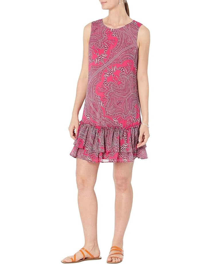 

Платье Tommy Hilfiger Paisley Flounce Hem, цвет Magenta Multi