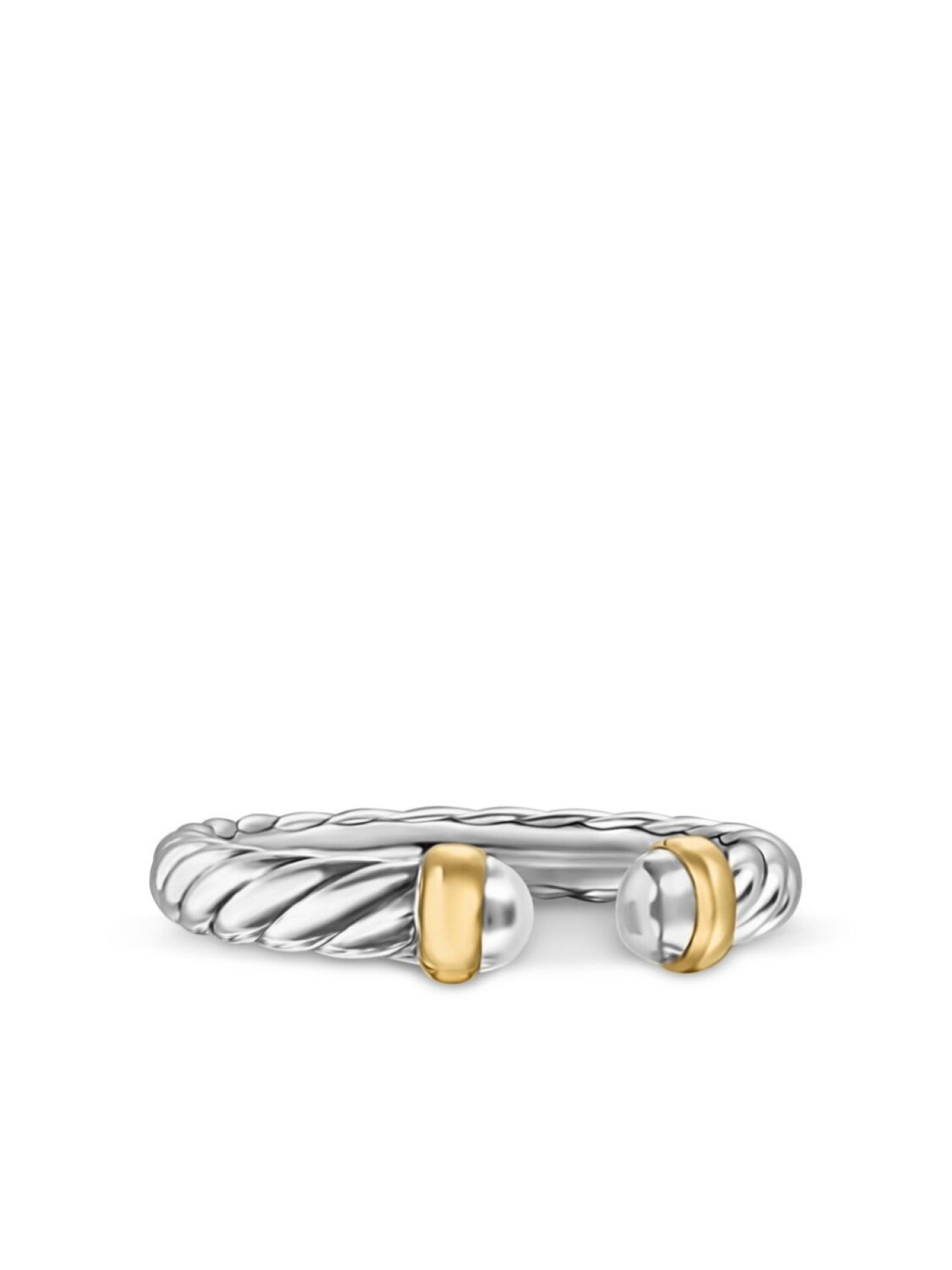 

Кольцо Petite Cable из стерлингового серебра David Yurman, серебряный
