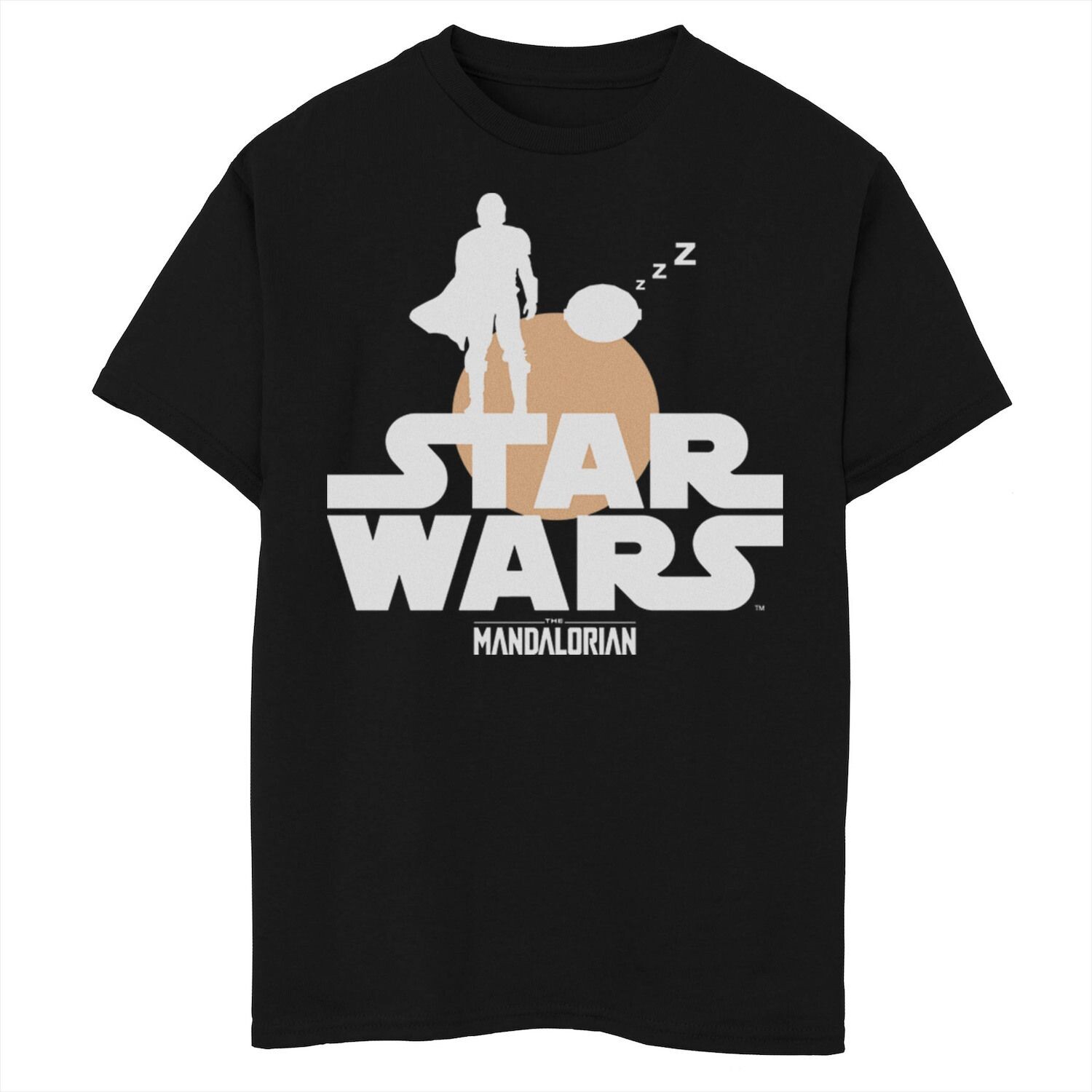 

Футболка с логотипом The Mandalorian The Child для мальчиков 8–20 лет и силуэтом заката Licensed Character