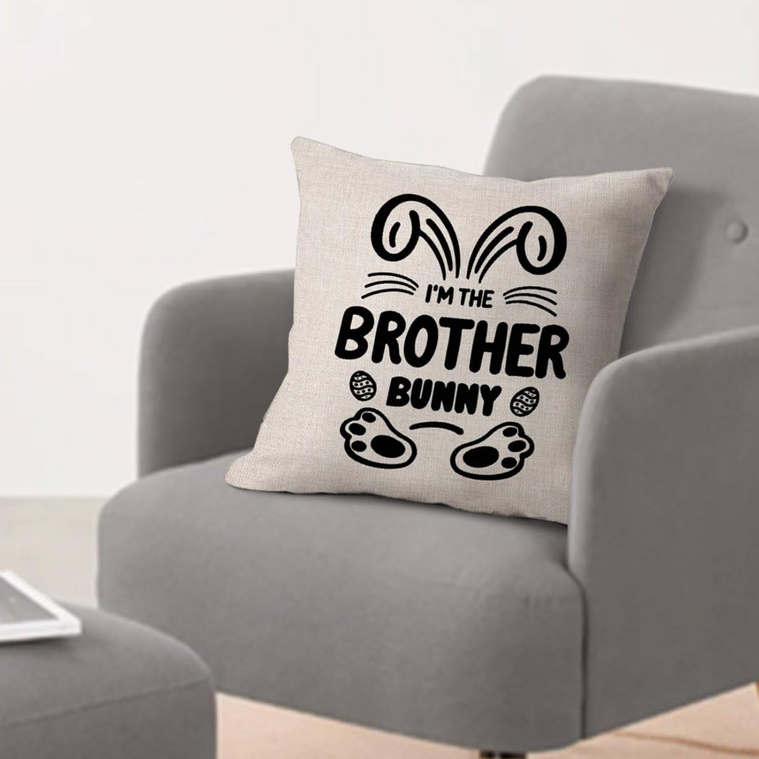 

Пасхальная наволочка, наволочки Bunny Brother, наволочки 22x22 дюйма, наволочки для фермерского дома, чехлы для дивана, гостиной, офиса, мягкая квадратная наволочка с акцентом для детей Rebbygena, Style