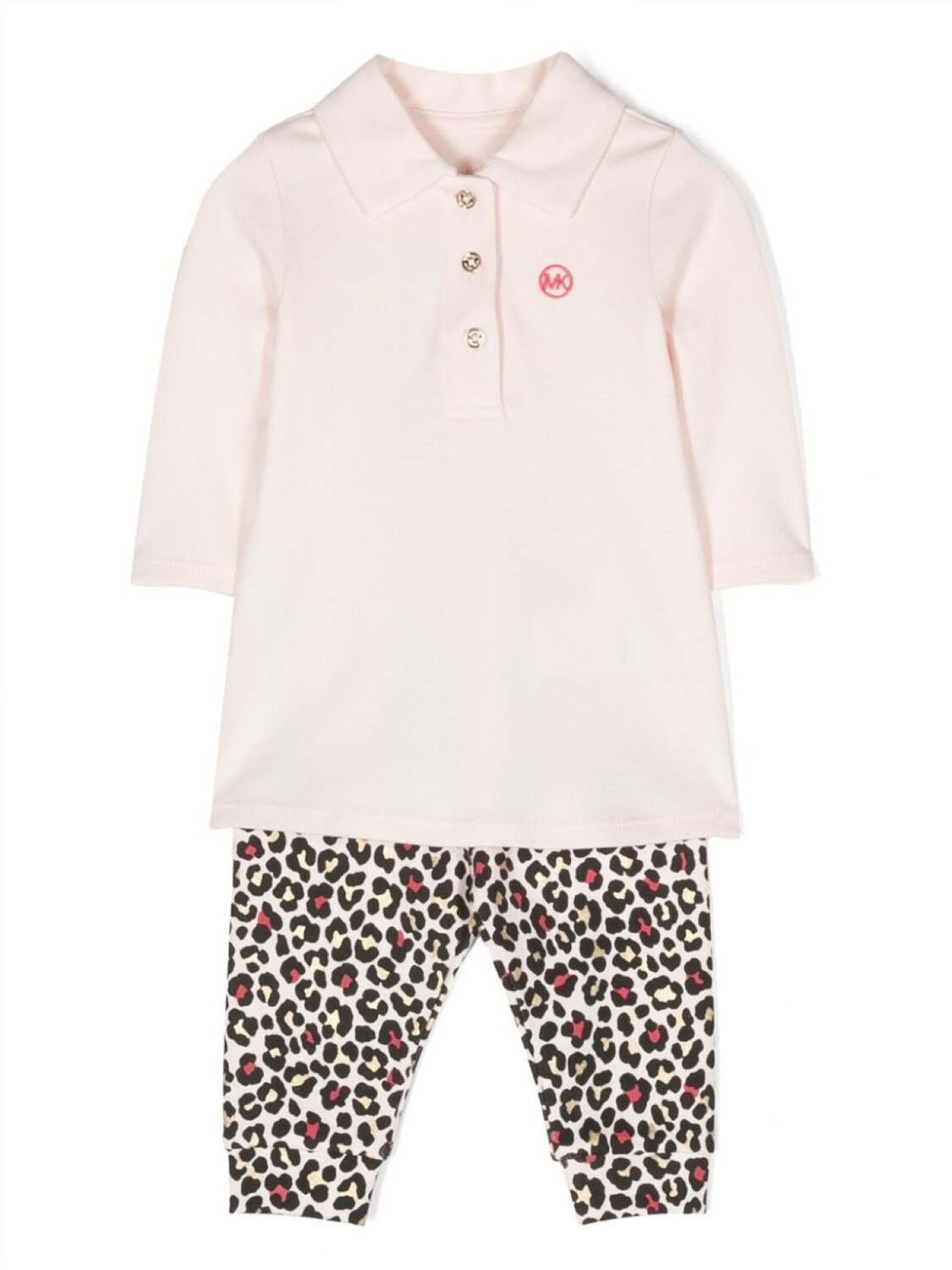 

Michael Kors Kids комплект из топа и брюк с вышитым логотипом, розовый