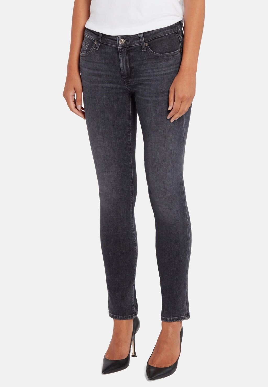 

Джинсы скинни 7 for all mankind, серый