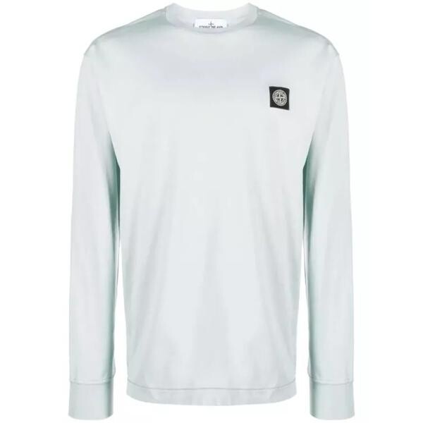 

Футболка compass-motif light long-sleeved t-shirt Stone Island, синий