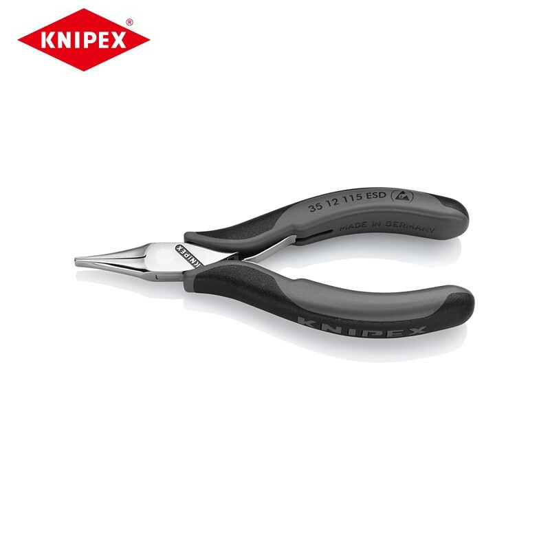 KNIPEX 115 мм плоскогубцы для электронных устройств, острогубцы, диагональные плоскогубцы, плоскогубцы для электриков 35 12 115, кастомизация ESD (срок поставки 4-8 недель)