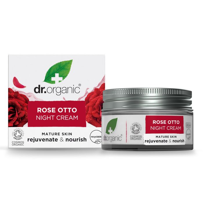 Ночной крем Rose Otto Crema de Noche Dr Organic, 50 ml уход за руками lcn лёгкий омолаживающий ночной крем overnight mask