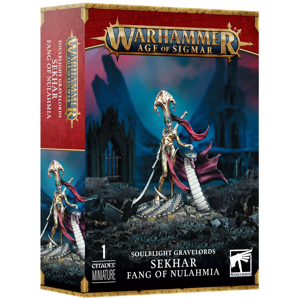 

Миниатюра Games Workshop Warhammer Age of Sigmar: Soulblight Gravelords - Sekhar, Fang of Nulahmia