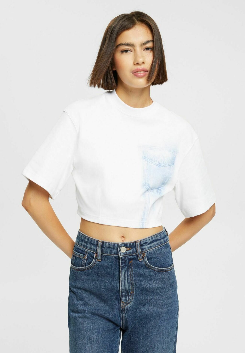 

Футболка с принтом Esprit, белый