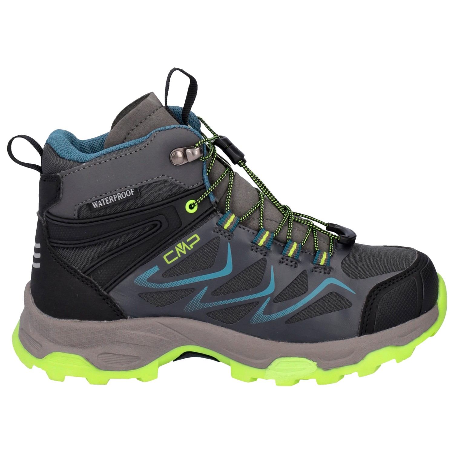 Ботинки для прогулки Cmp Kid's Byne Mid Waterproof Outdoor Shoes, цвет Antracite/Acido