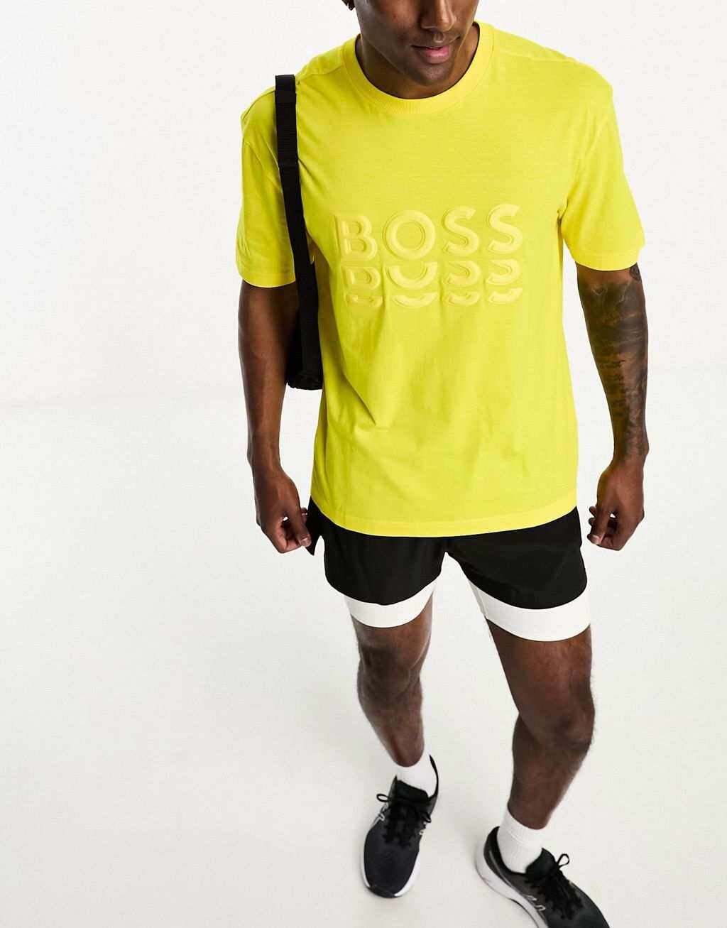 

Желтая футболка BOSS Green Tee 3
