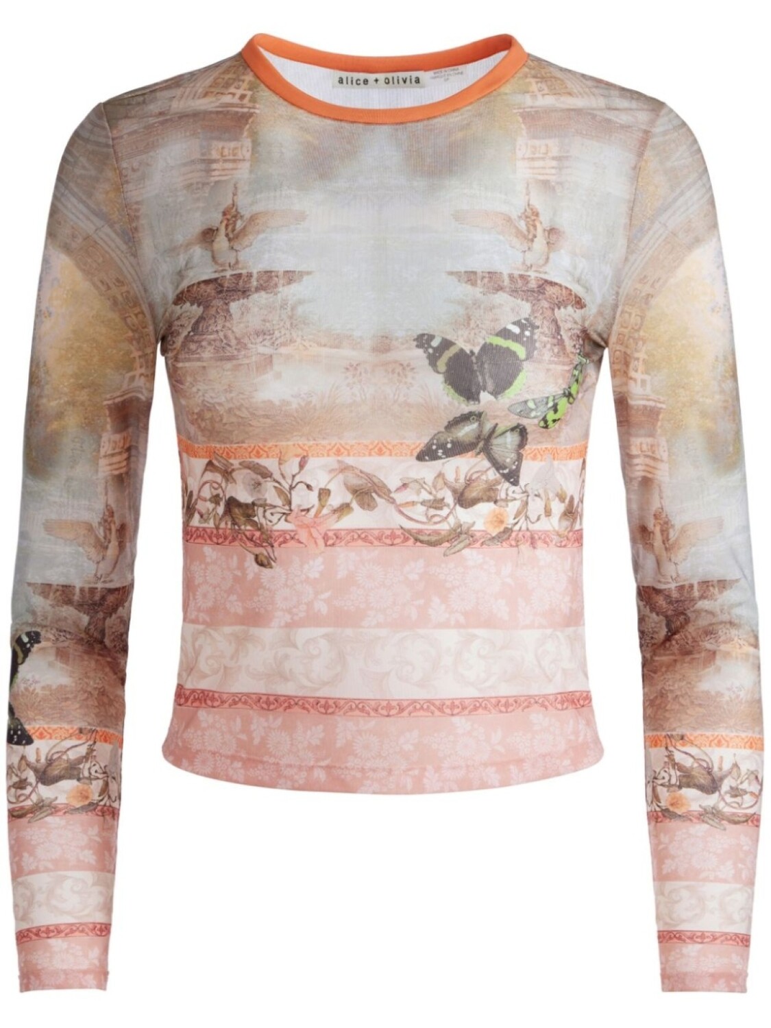 

Alice + olivia топ Delaina с графичным принтом, розовый