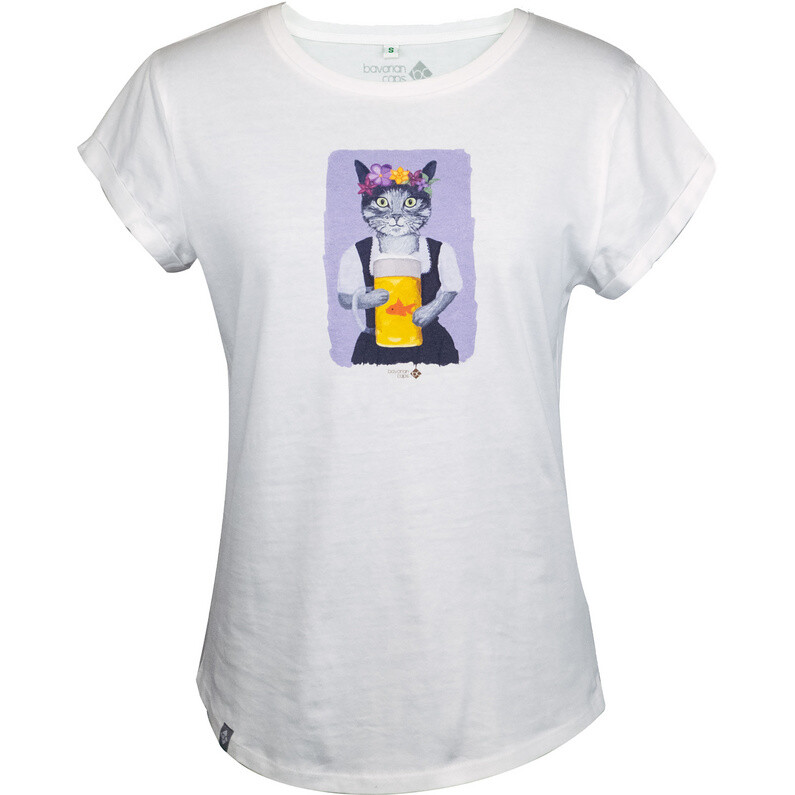 

Женская футболка Cheers, Meowth Bavarian Caps, белый