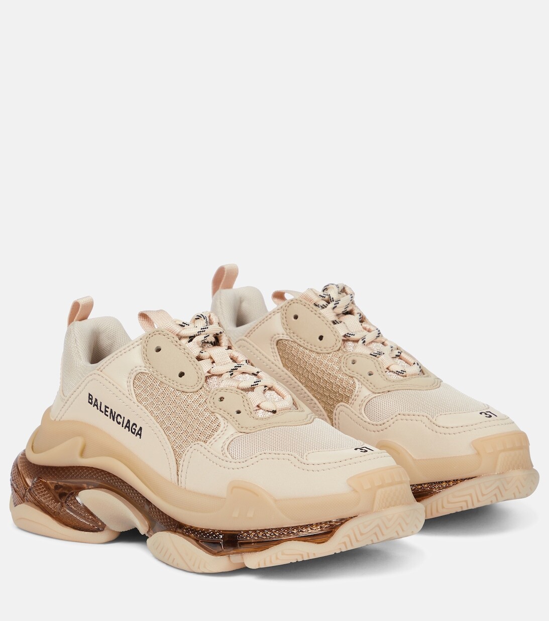 

Кроссовки Triple S Balenciaga, бежевый