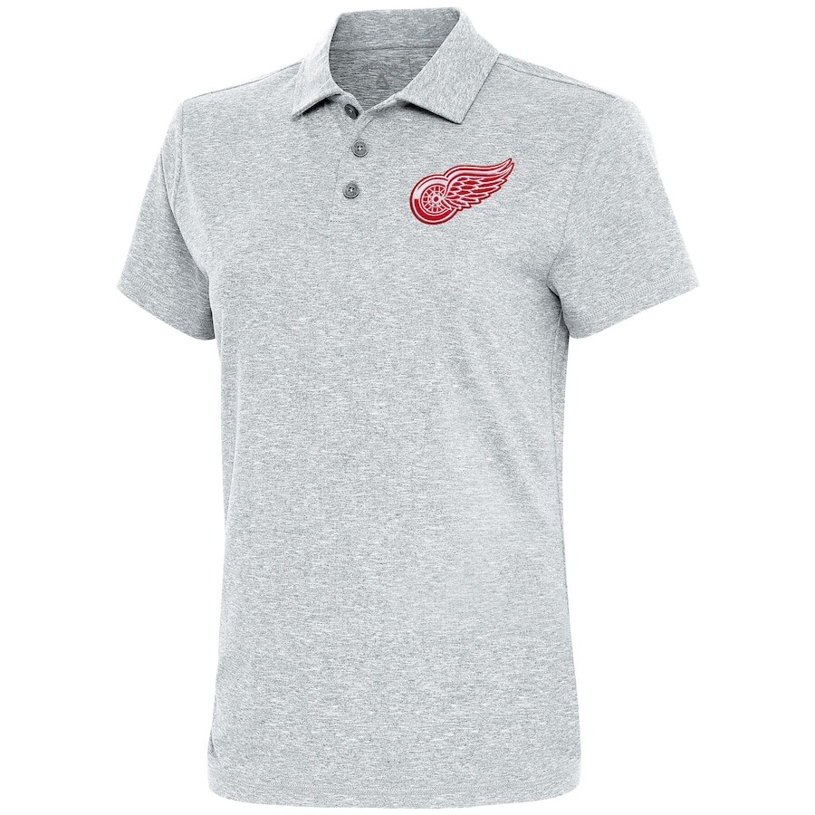 

Поло с коротким рукавом Antigua Detroit Red Wings, серый