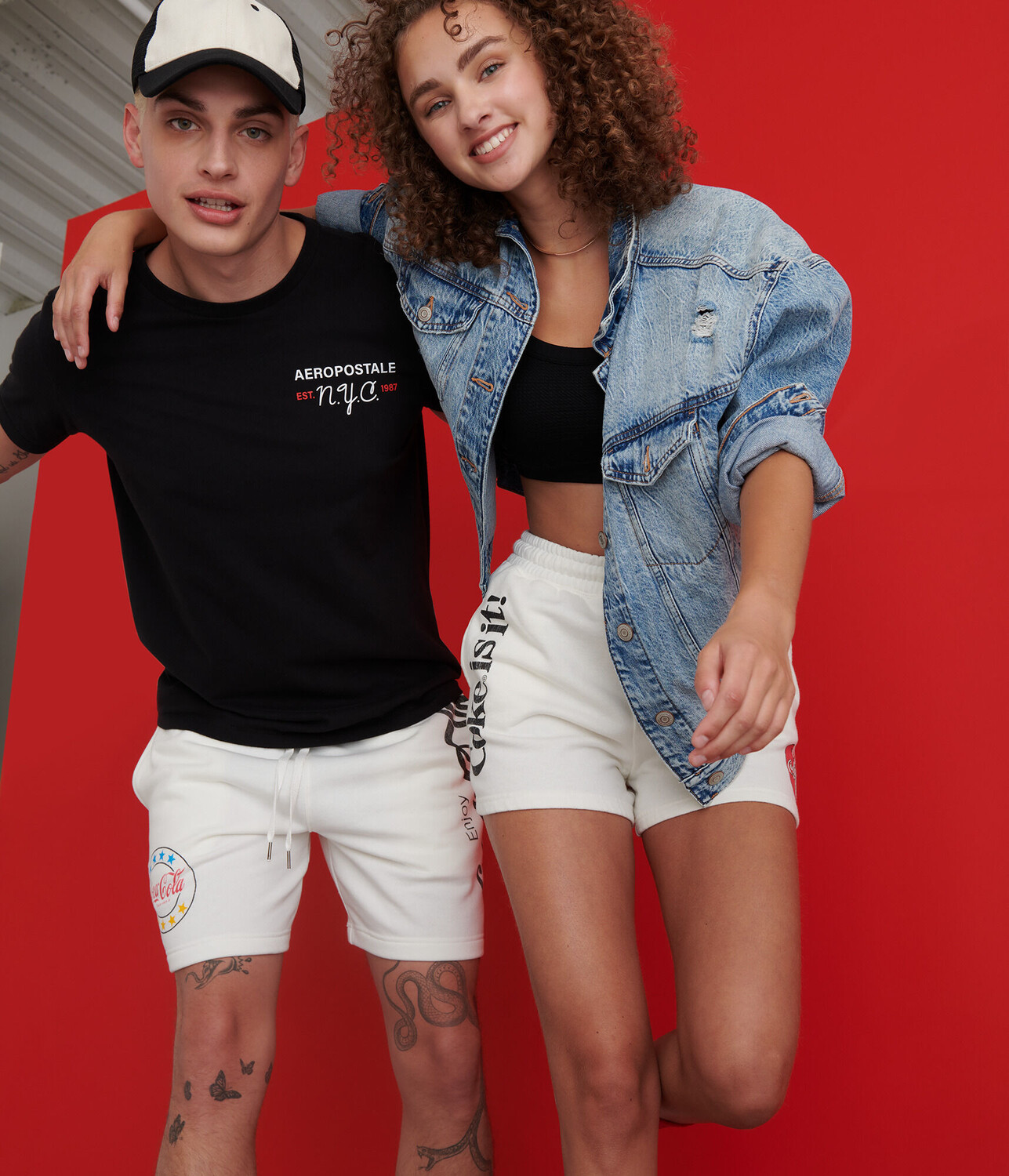

Флисовые шорты с логотипом Coca-Cola By Aéropostale Coca-Cola Stars, 7 дюймов Aeropostale, бежевый