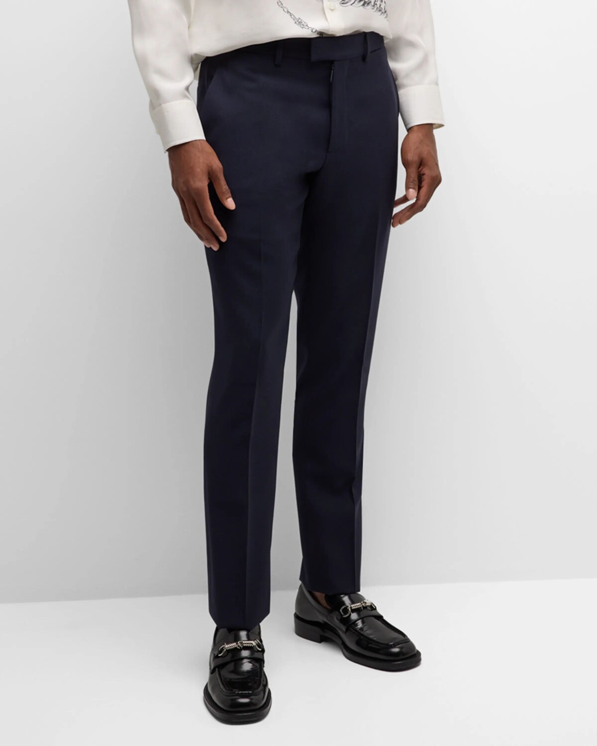 

Мужские строгие шерстяные брюки Burberry, цвет Navy