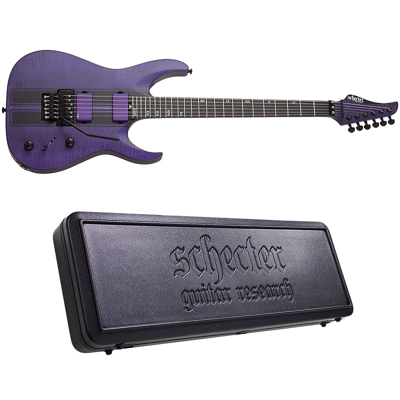 Электрогитара Schecter Banshee GT FR Satin Trans Purple STP Electric Guitar + Hard Case