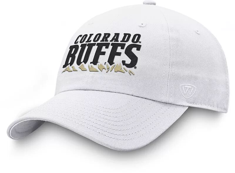 Мужская регулируемая кепка Top of the World Colorado Buffaloes White Mountain Crew