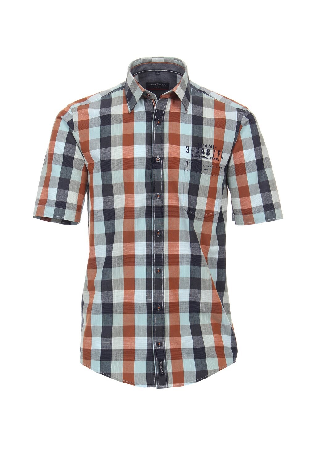 

Рубашка FREIZEIT KURZARM KARIERT CASUAL FIT CASAMODA, цвет orange