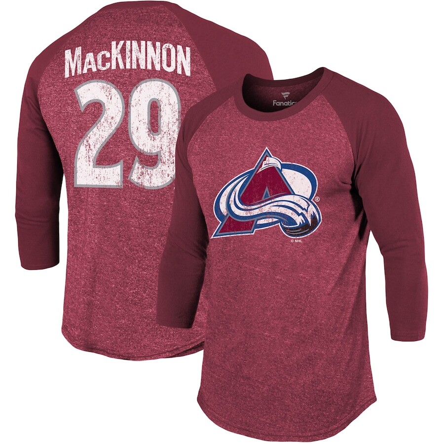 

Футболка с длинным рукавом Fanatics Branded Colorado Avalanche, бордовый