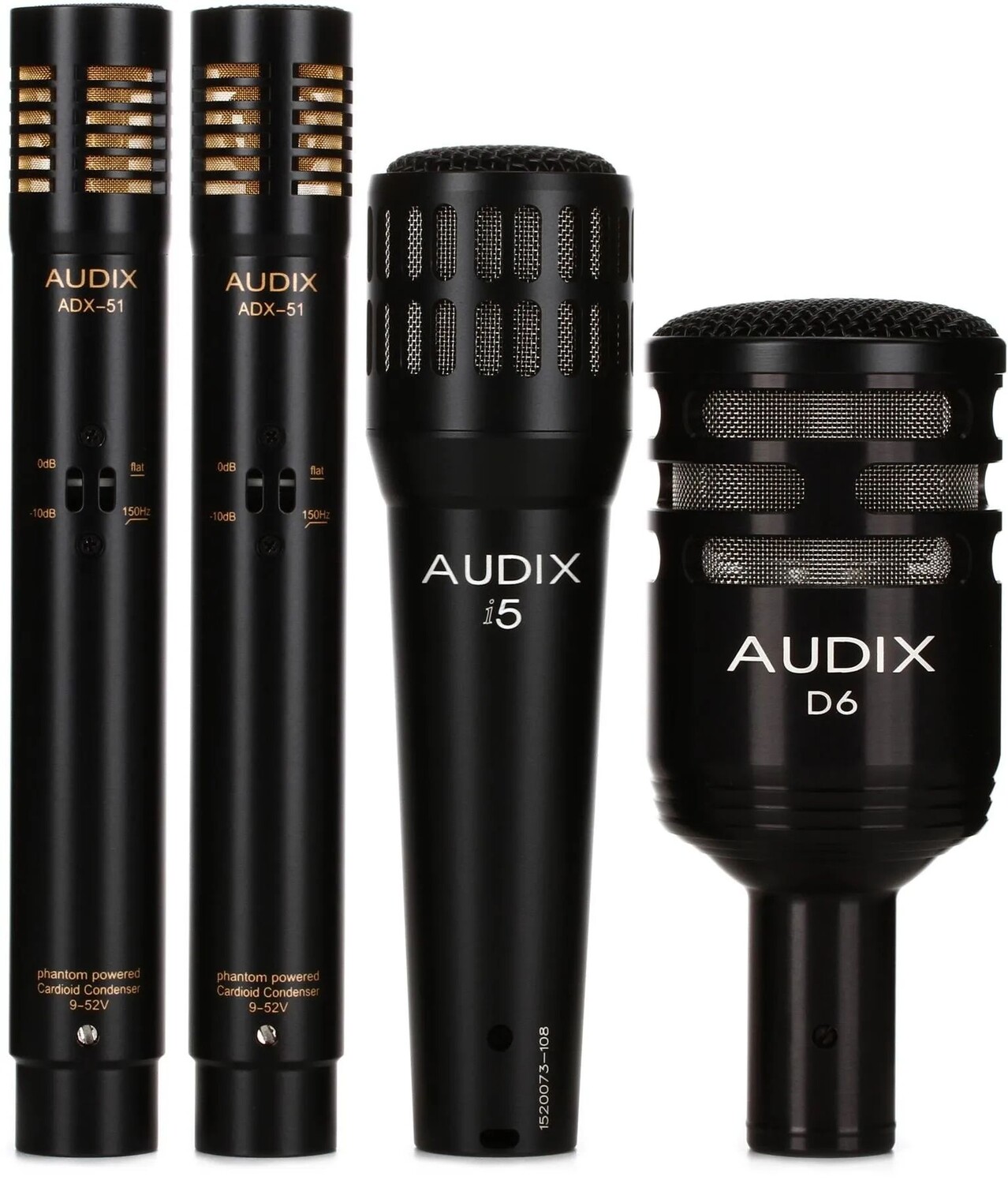 

Комплект из четырех барабанных микрофонов Audix DP Quad